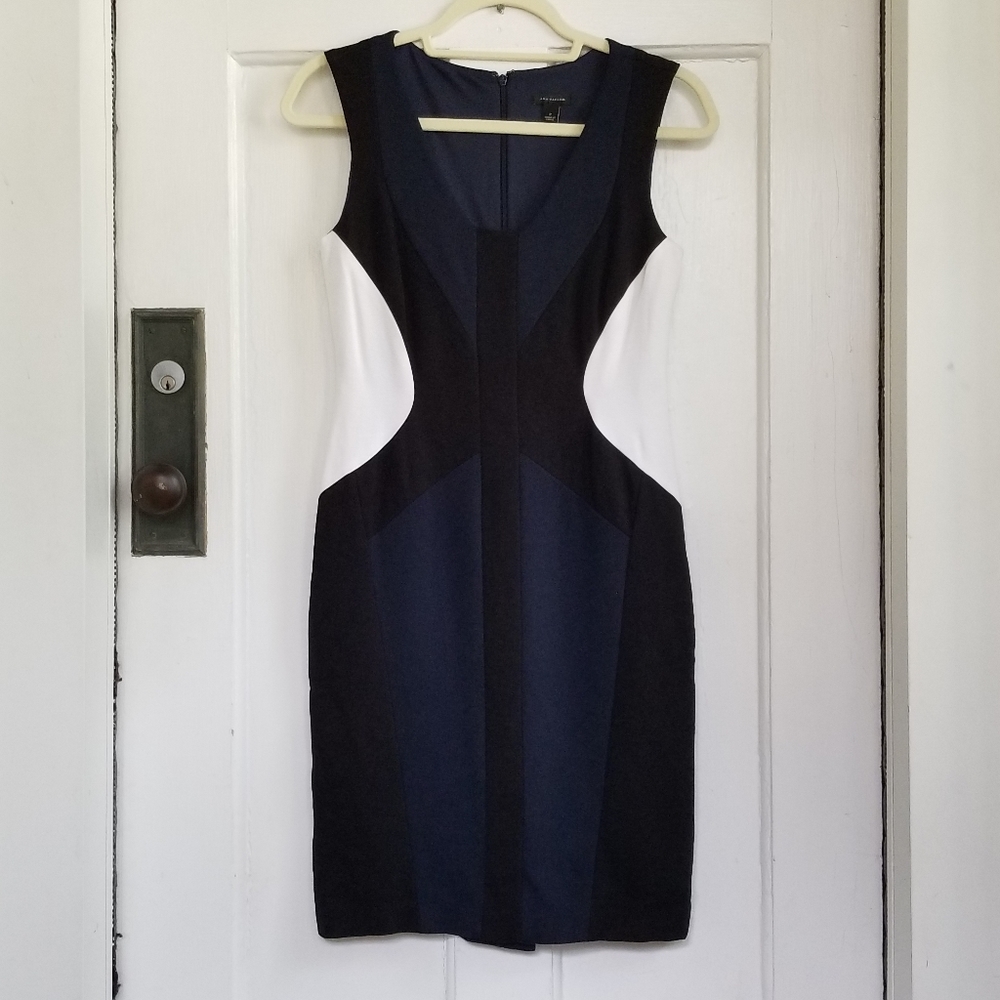 Ann Taylor Sleevelees Fitted Sheath Dress Sz